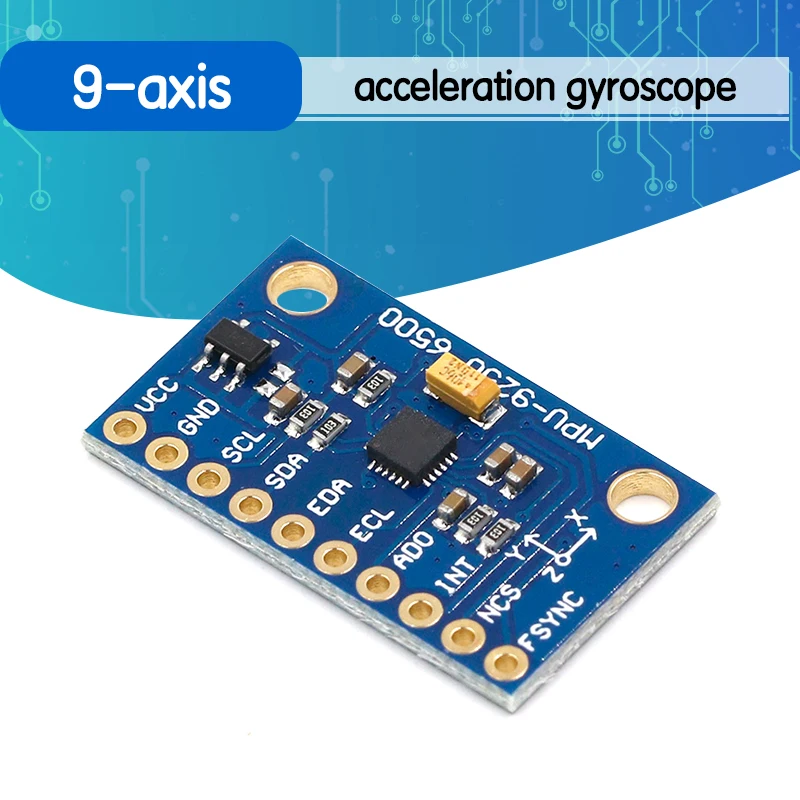 MPU 9250 GY 9 осевой датчик модуля I2C/SPI связи Thriaxis гироскоп + трехосный акселерометр