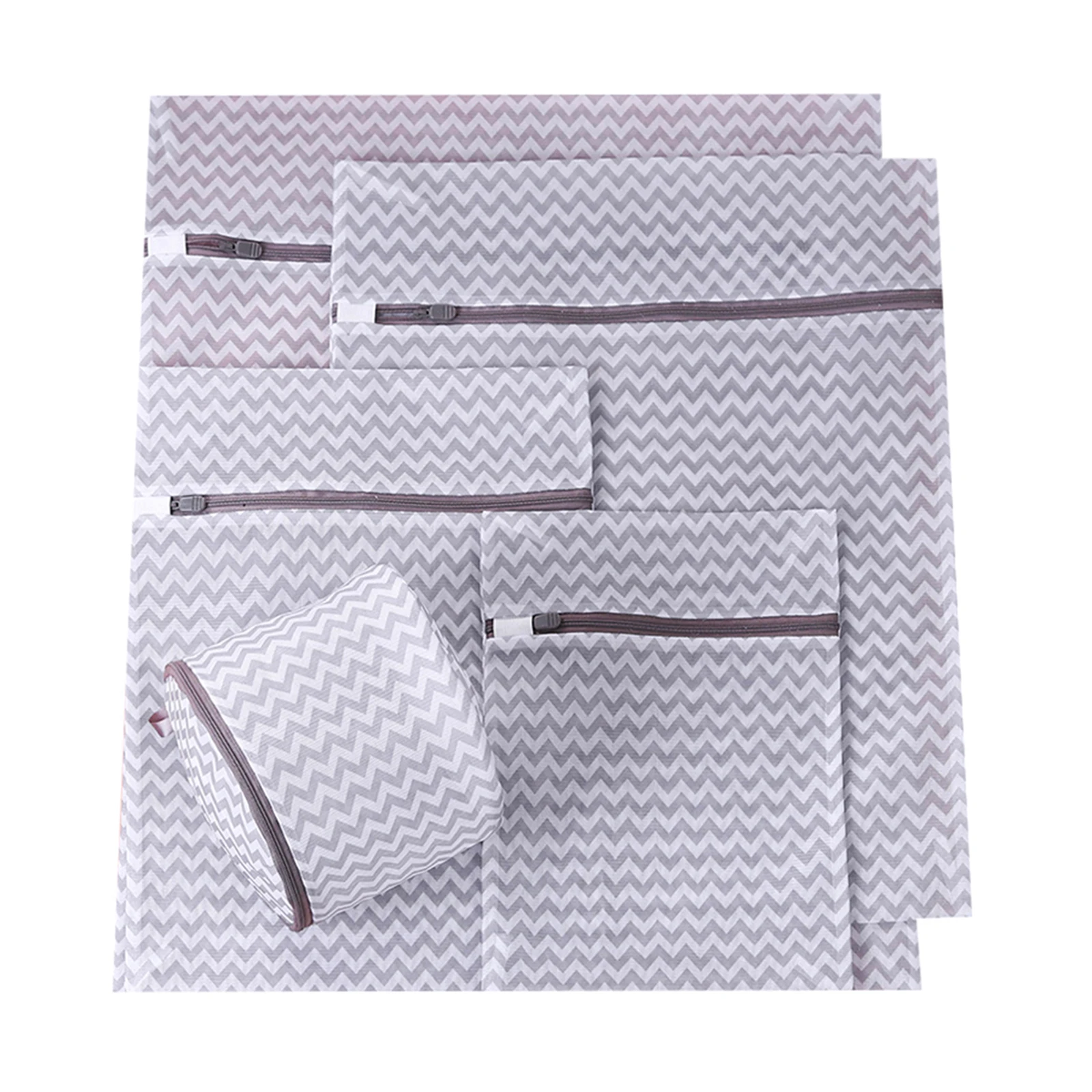 

Mesh Laundry Bag Polyester Laundry Wash Bags Water Ripple Laundry Bags for Washing Machines Mesh Bra Bag 5PCS