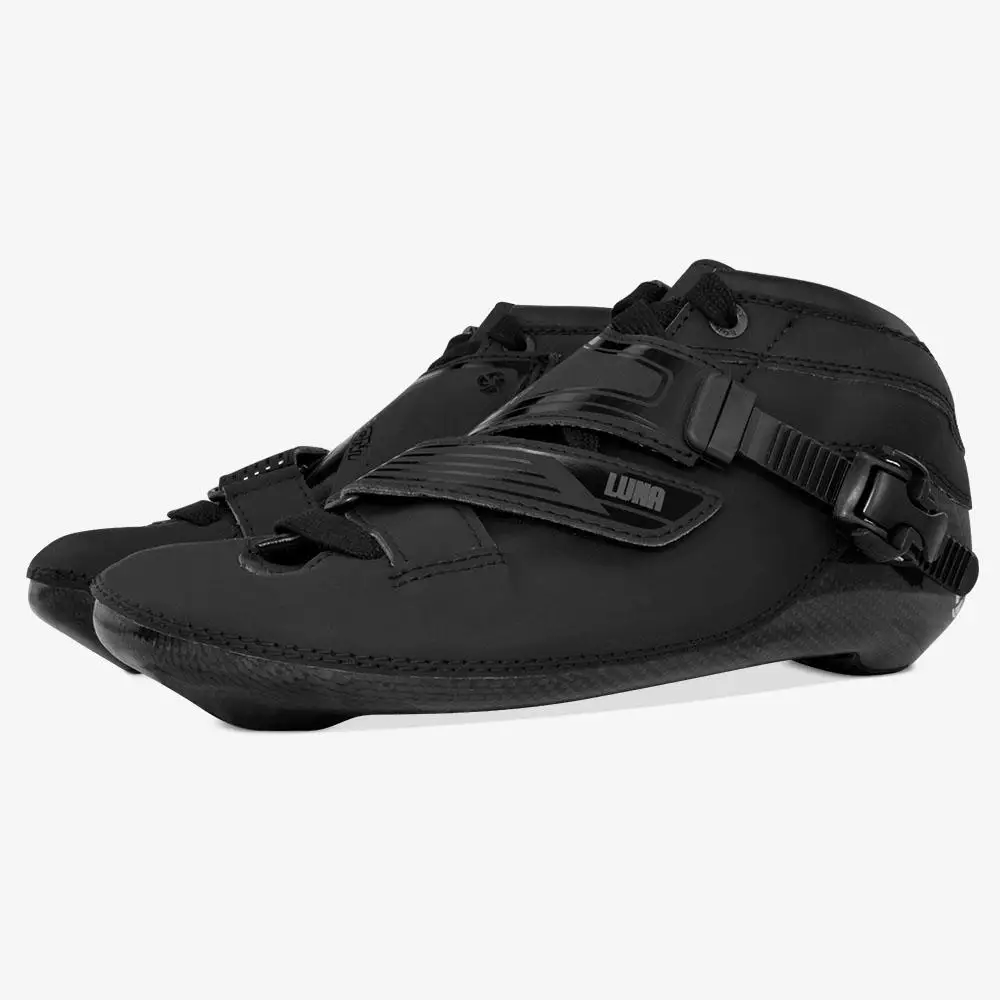 Black Bont Luna 2PT скоростные роликовые коньки Heatmoldable сапоги из углеродного волокна 195 мм дисктивность обувь для катания на коньках Patines обувь - Цвет: Black