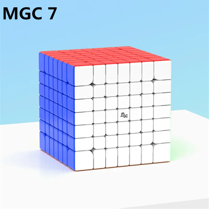 Yj MGC 7 M 7X7X7 Магнитная Магическая скорость Cube Yongjun MGC7 липкие магниты головоломка