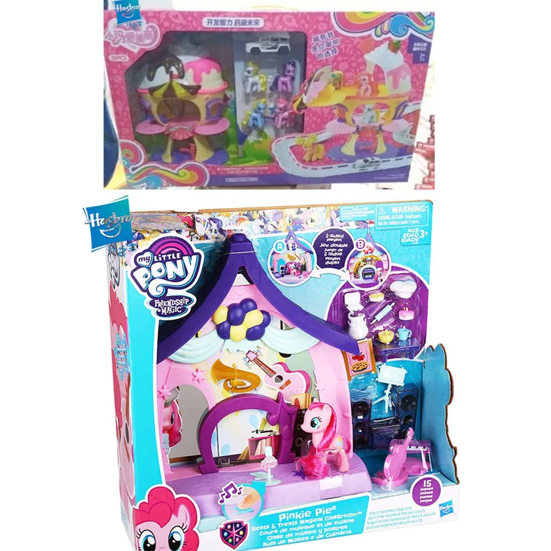 

Набор Hasbro игрушки My Little Pony, аниме «Дружба-это чудо», пони PinkiePie, кукла для девочек, игрушечный дом, Коллекционная модель, подарок для детей