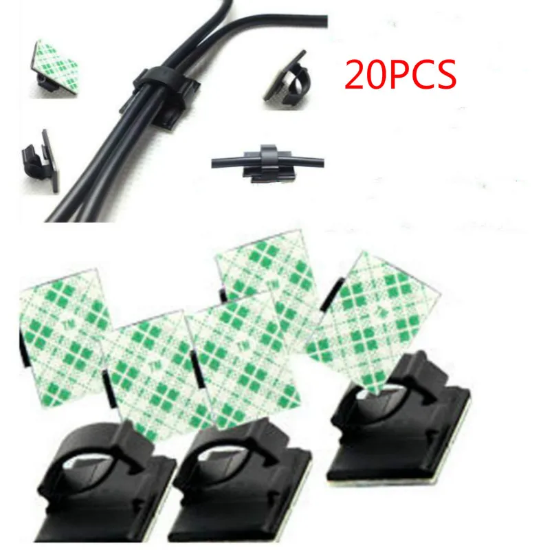 20 шт./лот пластиковый держатель для провода в автомобиле | Автомобили и мотоциклы