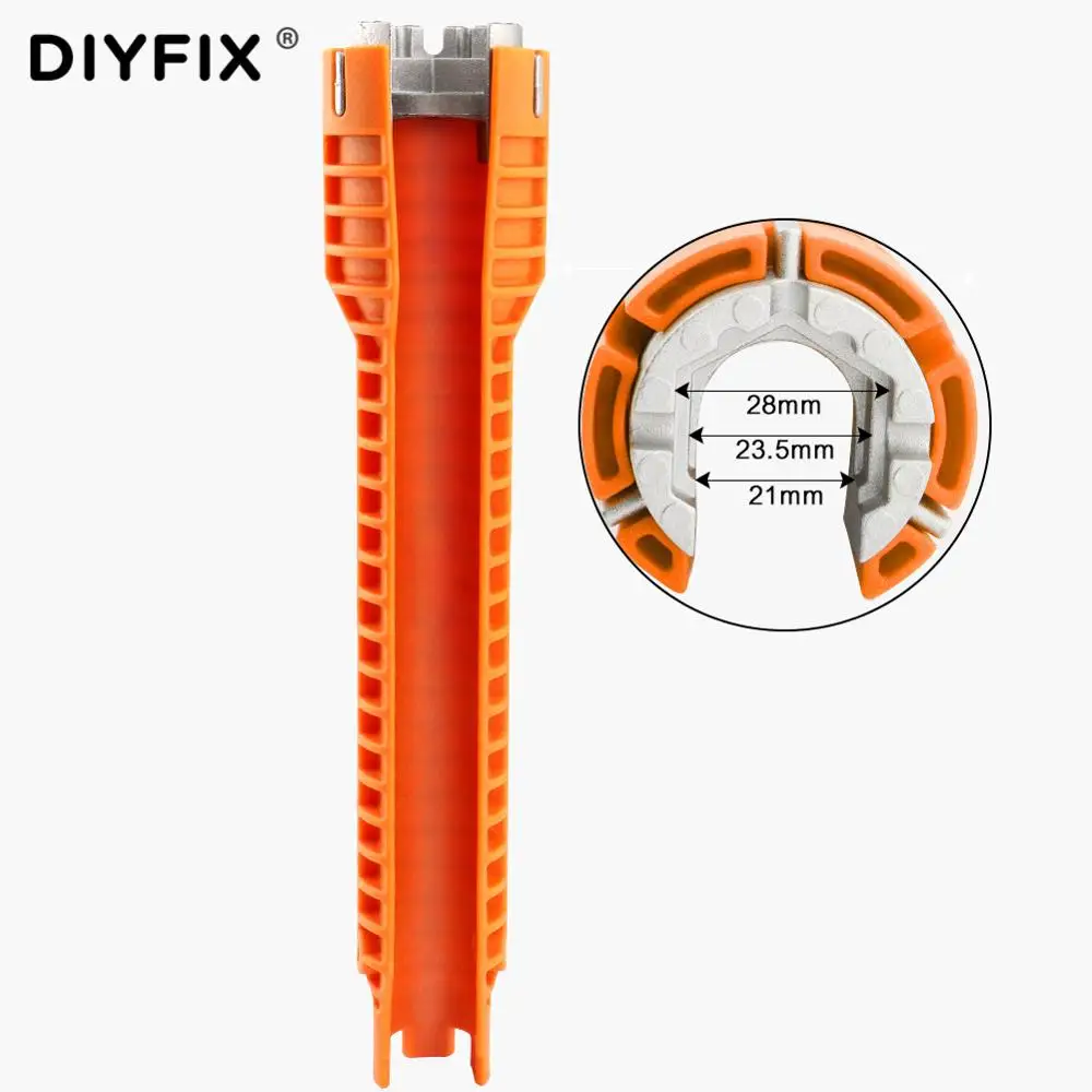 5 in 1 Wrench Кран и раковина монтажный ключ вода трубный гаечный ключ противоскользящая ручка двойной простой гаечный ключ инструмент удлиненный дизайн дома ручные инструменты - Цвет: 5 in 1 Wrench