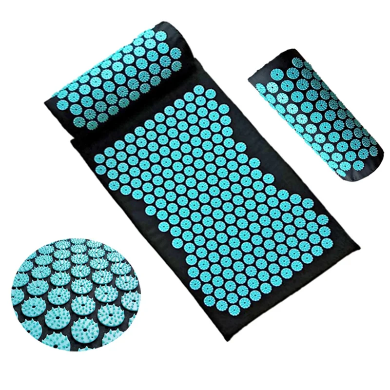 

Relieve Stress Pain Massage Mat Acupuncture Yoga Mat Acupressure Pillow Cushion Body Back Muscle Pain Relief Acupuncture Mat