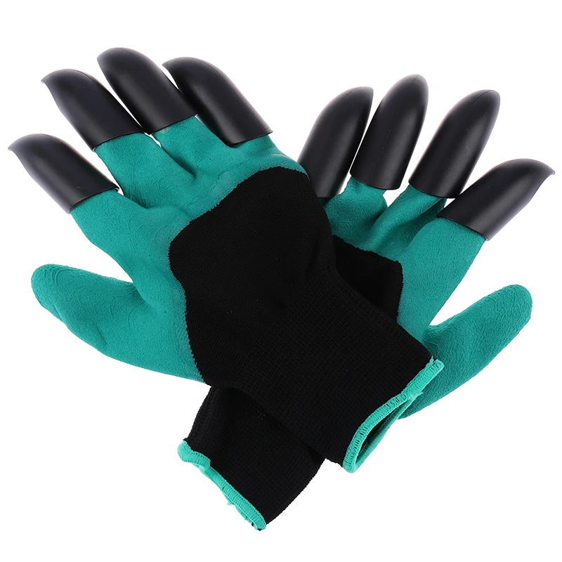 1 пара садовых перчаток с когтями садовые резиновые перчатки для быстрого