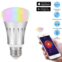wifi smart bulbs home lighting lamp alexa google assistant led smart light bulb equivalent indoor lighting neon changing lamp
