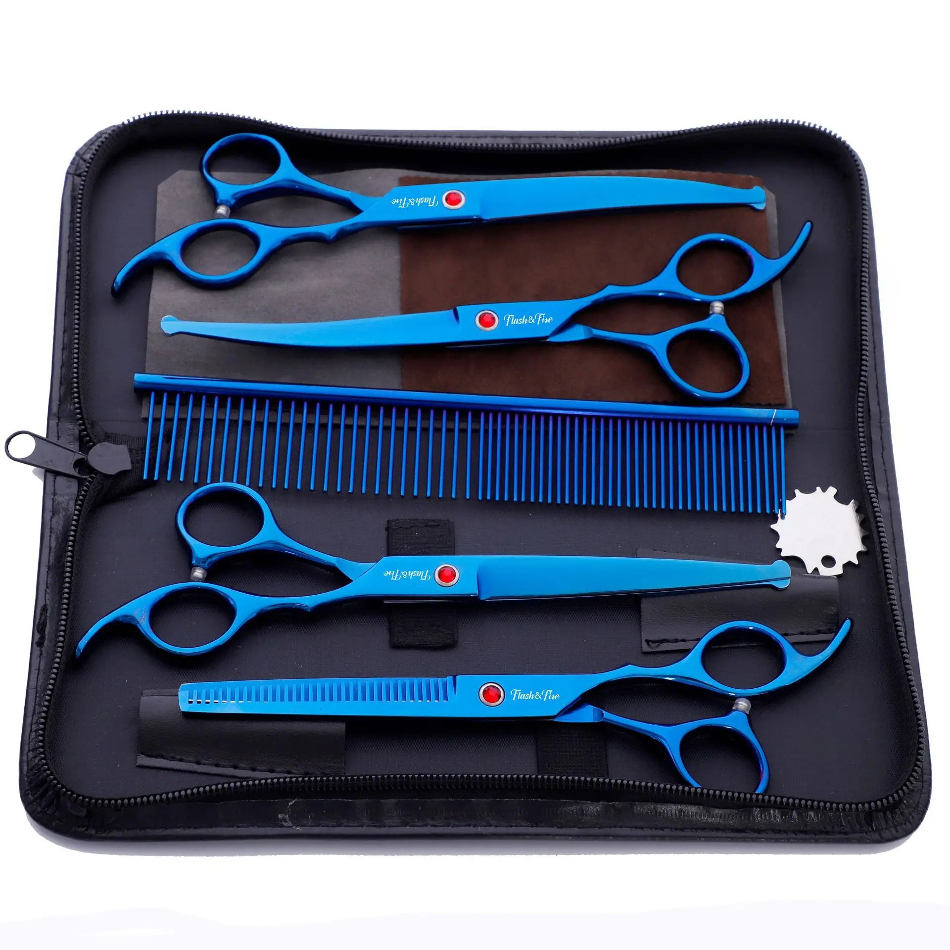 

Safety Round Dog Scissors Barber Grooming Kit Professional Dog Pet Grooming Scissors Set Grooming Tools Dog