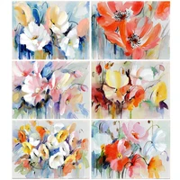 5d diy diamond painting colored flowers picture cross stitch gift squareround full drill embroidery mosaic art home decoration