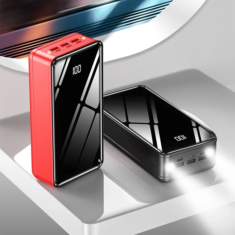 

Внешний аккумулятор 100000 мАч, портативное зарядное устройство со светодиодной подсветкой, внешний аккумулятор 100000 мАч для iPhone, Xiaomi, Samsung, Huawei
