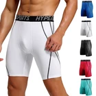 Компрессионные Мужские Колготки для фитнеса, эластичные мужские шорты для бега, быстросохнущие спортивные шорты для бега