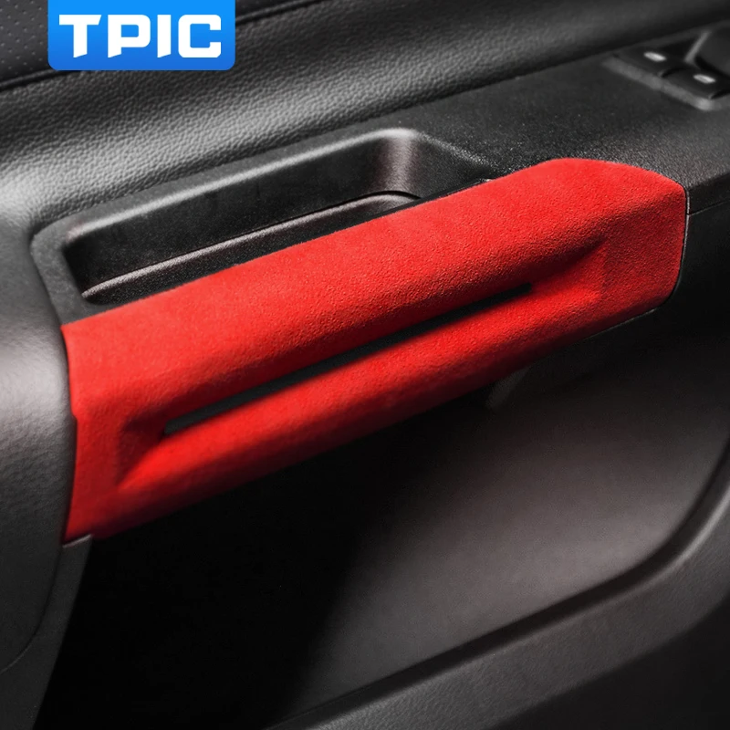 Аксессуары для украшения автомобиля алькантара внутренние дверные ручки крышка