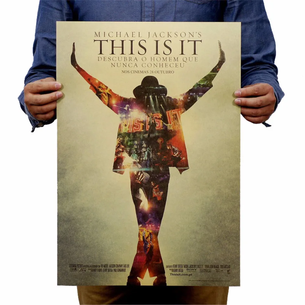 Майкл Джексон плакат фильм крафт обои ретро крафт-бумага декоративные картины