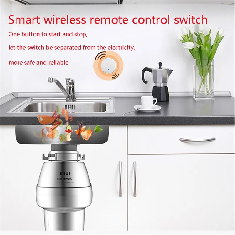 mijia mi miu food garbage processor disposal crusher food waste disposer stainless steel grinder material kitchen sink appliance free global shipping