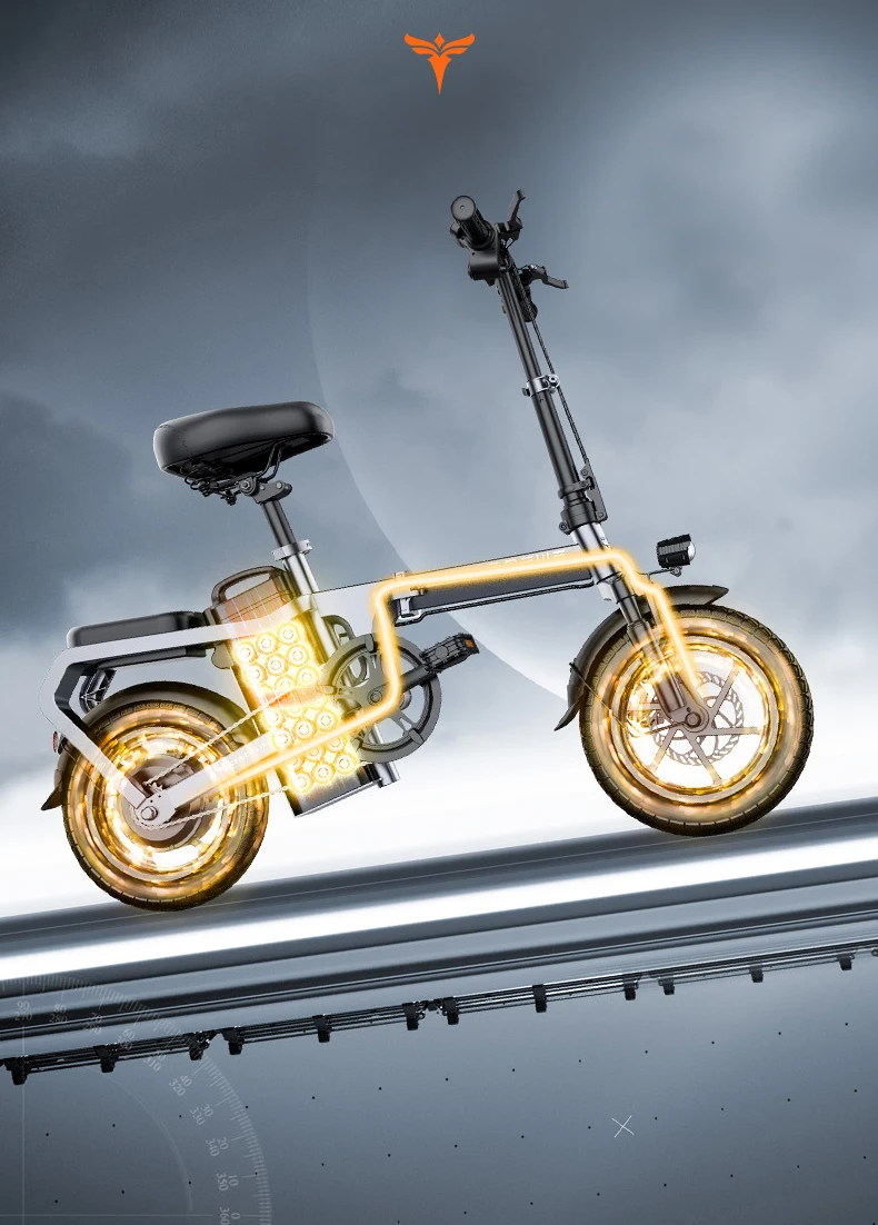 

X5 Electric Bike 14inch Mini Electric Bicycle 48V20A city ebike 400W Powerful Bike 30km/h Full throttle sctooer city e bike