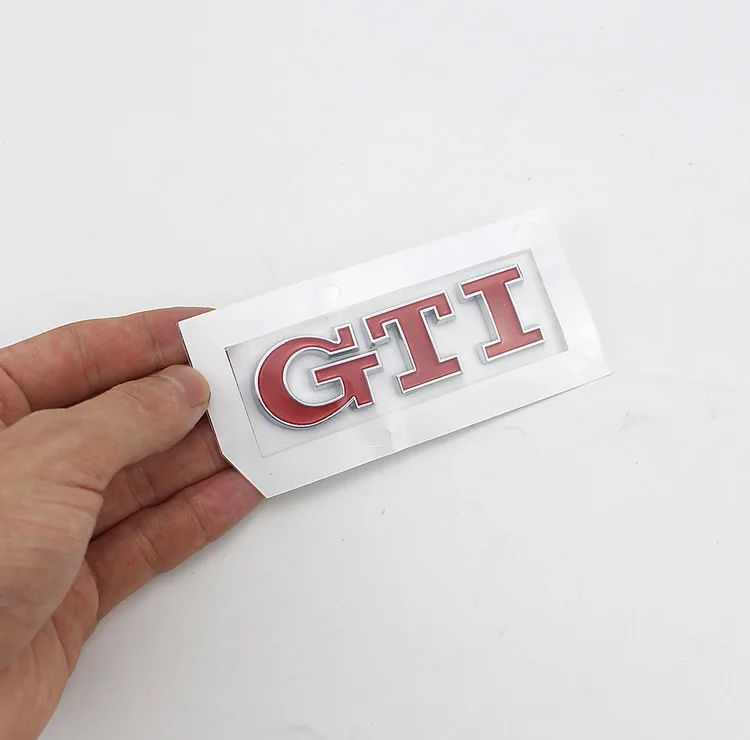 Для Volkswagen Polo, Golf 6 7 GTI Автомобильный логотип Volkswagen GTI наклейки на бампер крутой багажник стандартные автомобильные Логотипы