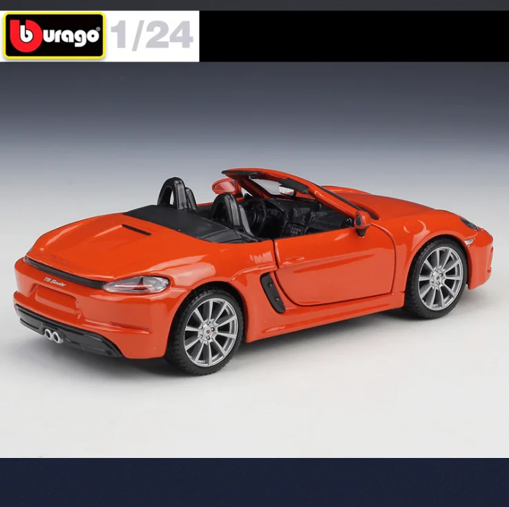 Новинка Bburago 1:24 718 Boxster спортивный автомобиль статическая имитация литая модель