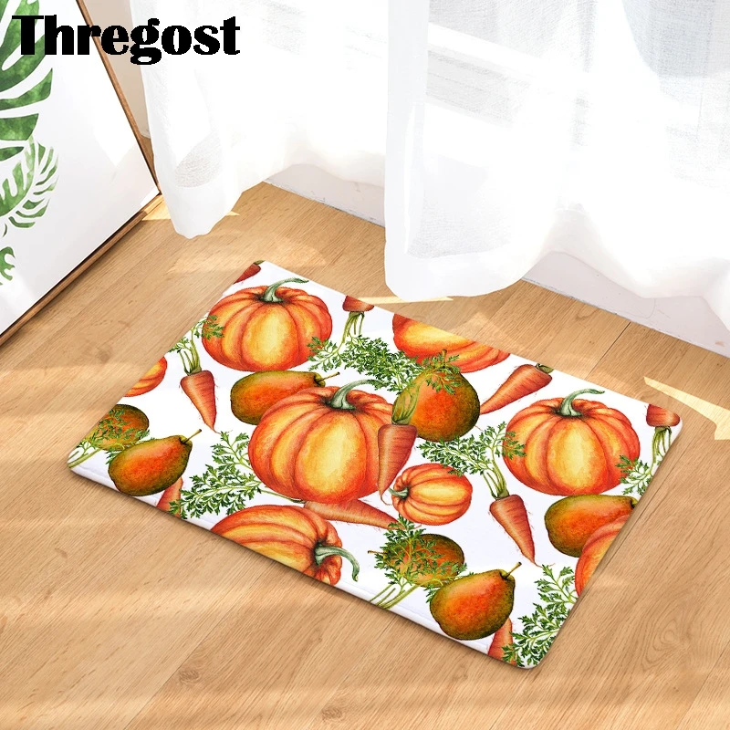 3D живописным рисунком мягкий фланелевый Придверный коврик ковры коврики Кухня Non