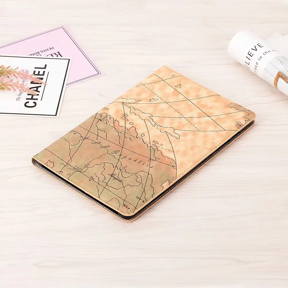 map 02 Для samsung Galaxy Tab S6 10,5 SM-T860 SM-T865 T860 T865 чехол в стиле ретро Книга карта стиль из искусственной кожи подставка чехол для планшета+ ручка - Цвет: map 02