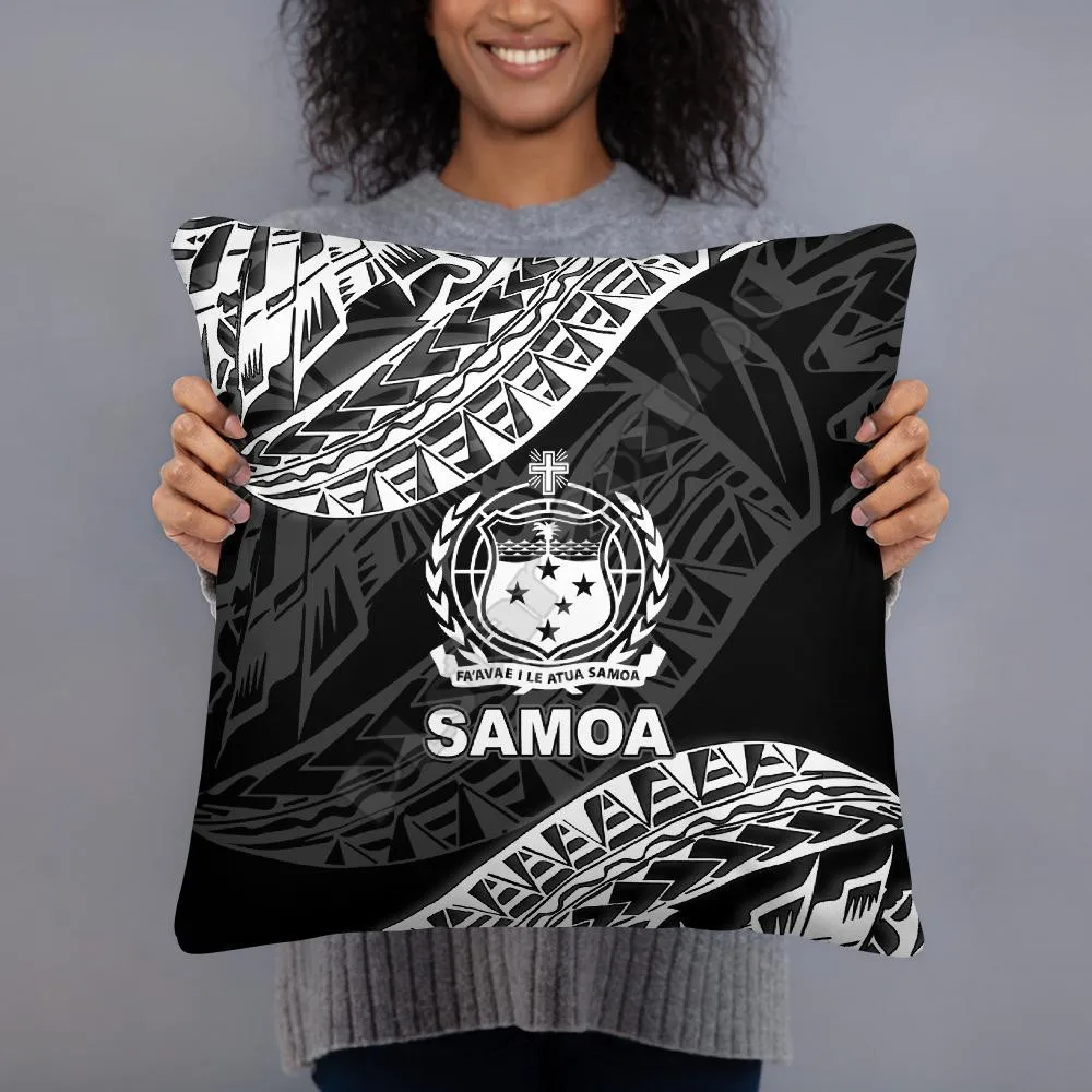 

Samoa Polynesian Pillow Black Seal Pillowcases Throw Pillow Cover Home Decoration