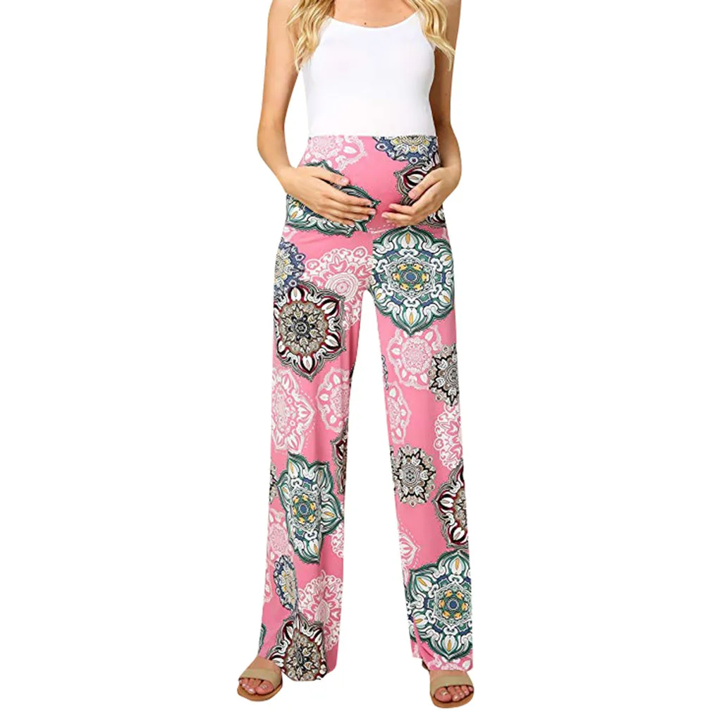 Взрывобезопасные модели прямых брюк для беременных женщин узор брюки модные