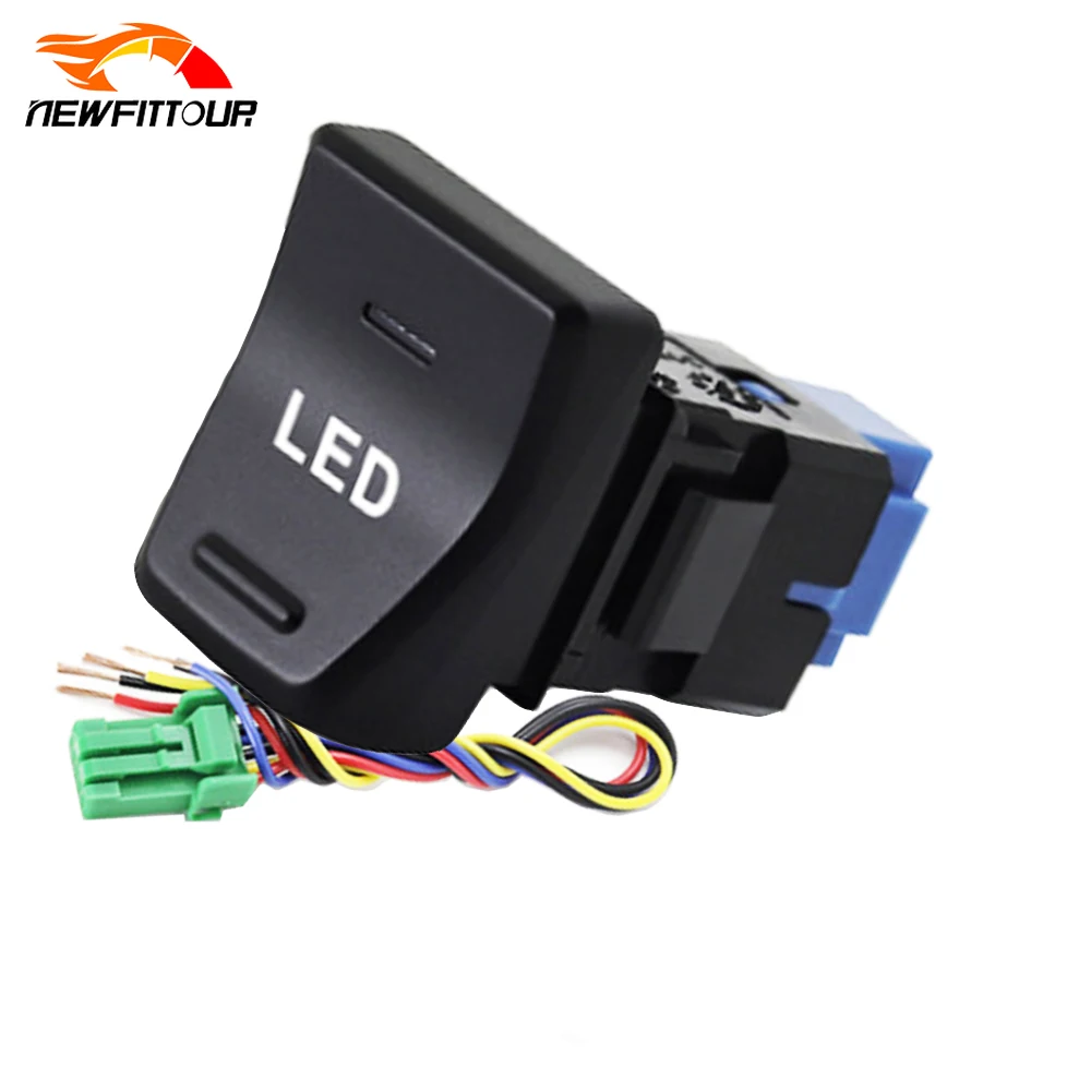 

Car LED Light Switch Button With Connection Wire for Toyota Wilanda RAV4 2020