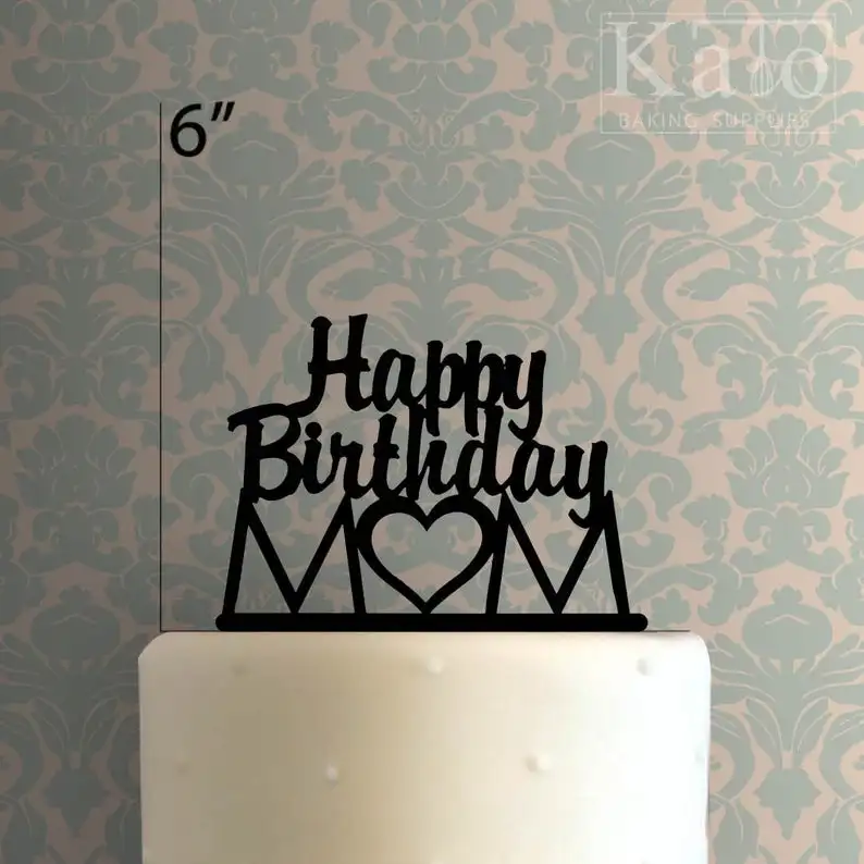 С Днем Рождения мама торт Топпер|Товары для украшения тортов| |