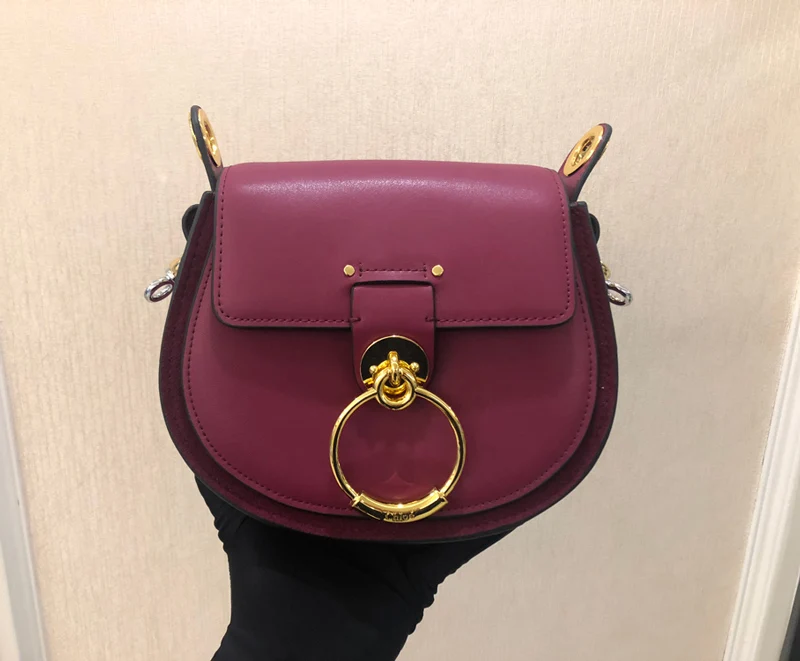 Rose Red Роскошная женская сумка дизайнерская брендовая седельная сумка кожаная женская сумка через плечо модная сумка через плечо с кольцом винтажная сумка - Цвет: Rose Red