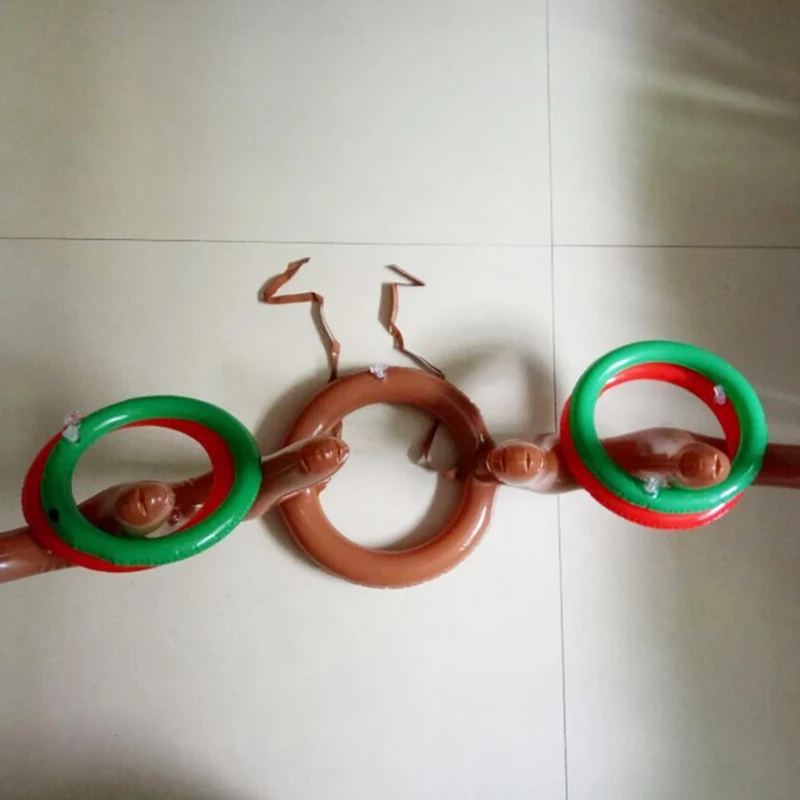 Рождество надувной олень головное кольцо Метание Кольцо Игрушка Дети активный