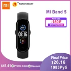 Смарт-браслет Xiaomi Mi Band 54, 4 цвета, AMOLED-экран, фитнес-трекер Miband 5, Bluetooth, новинка 2020