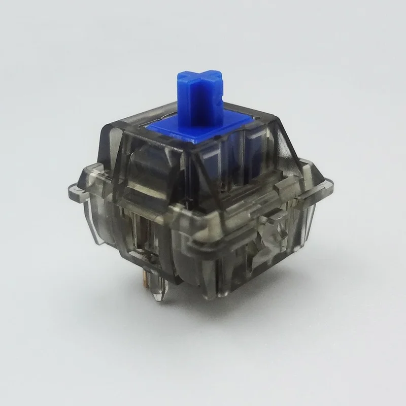 

DUROCK – Interrupteur Linéaire Silencieux Classique à Ressort, Avec Tige Bleue Plaquée or, Pour Clavier Mécanique, 67/62g