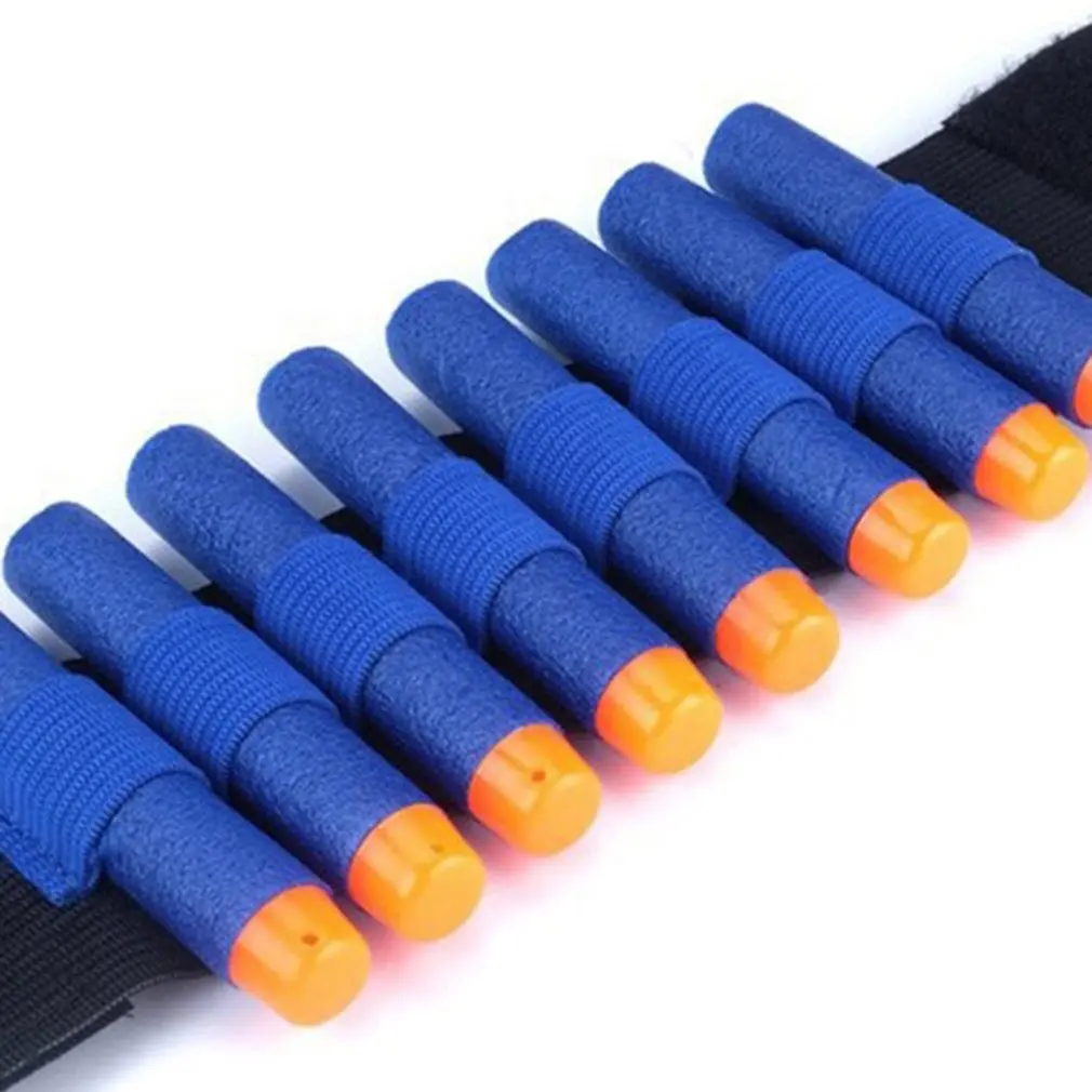 

1PCS Carrier Bullet Pouch Wrist Tactical Cuff Bracer Wrist Support Wrister Kids Toy Foam Bullet For Nerf wholesale