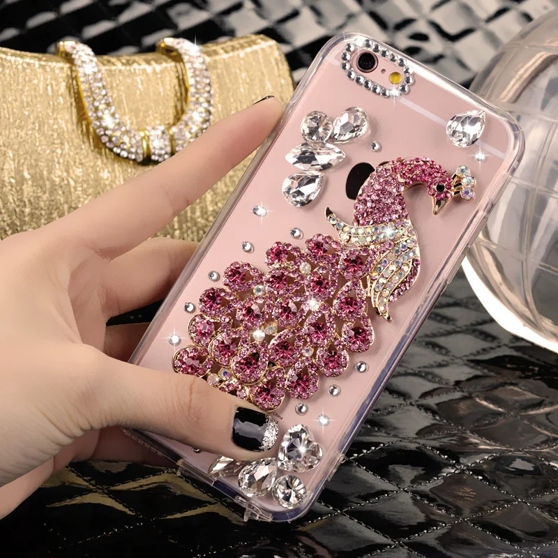 Чехол для HTC D12 U11 U12 Plus M10 M9 M8 D820 U Ultra Rose Diamond Bling|Бамперы| |