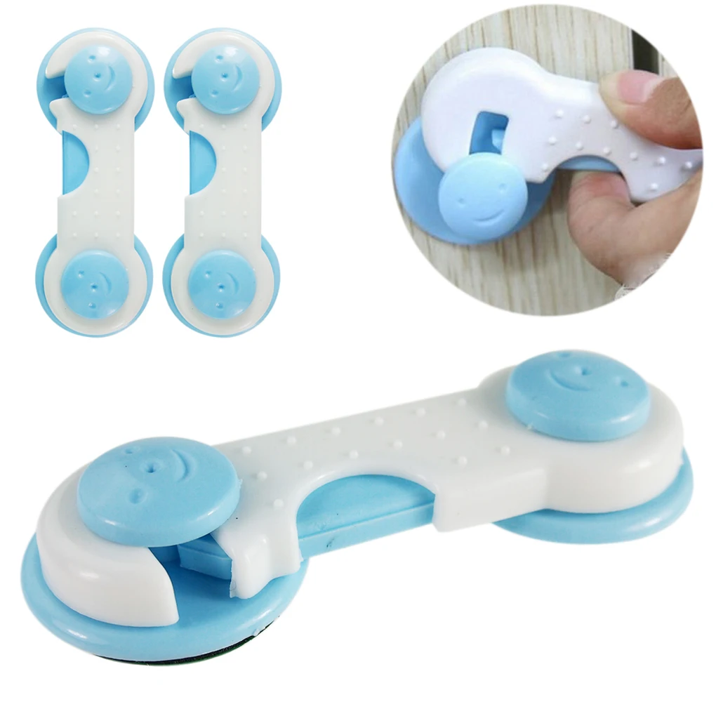 &iexcl;Oferta! Protector de seguridad para ni&ntilde;os, cerradura de seguridad multifunci&oacute;n para el cuidado del beb&eacute;, armario, puerta, caj&oacute;n, 10 piezas-0