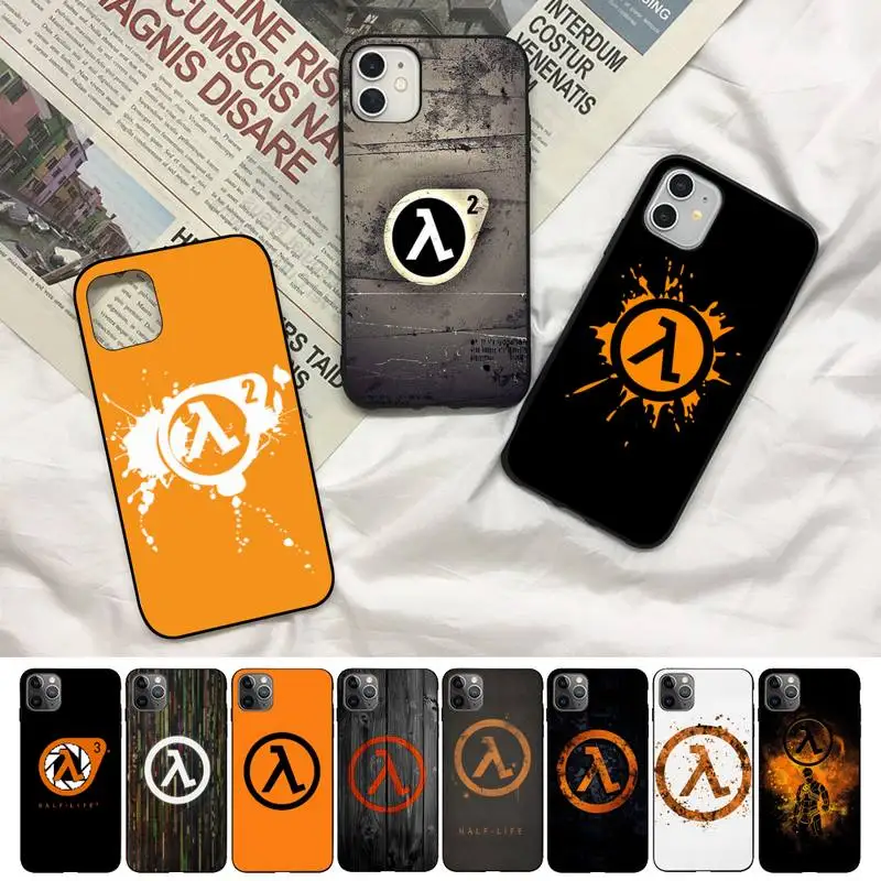 

Half Life Logo Phone Case for iPhone 11 12 13 mini pro XS MAX 8 7 6 6S Plus X 5S SE 2020 XR cover