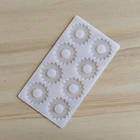 Горячая DIY 3D 8 ячеек круглая Шестерня силиконовой формы торт украшения инструменты кекс шоколадной формы Декор Форма для маффинов выпечки трафарет