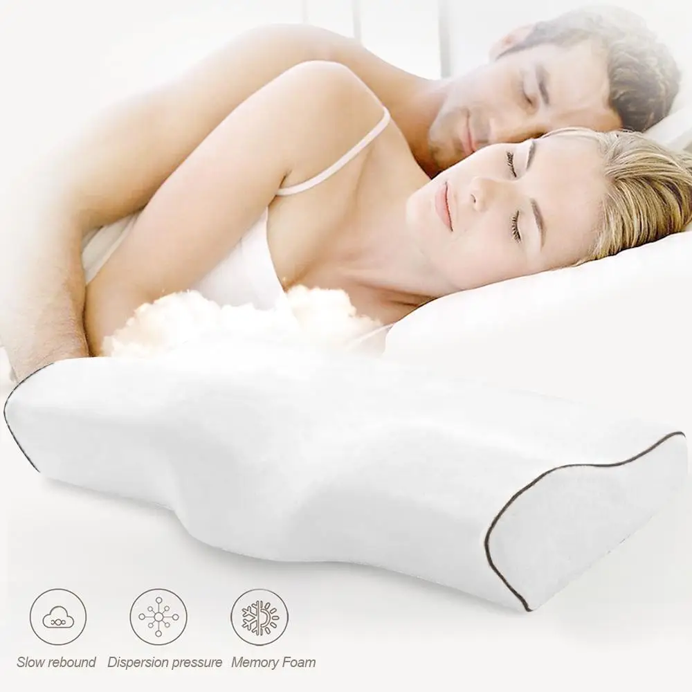 

Butterfly Shaped Bed Pillows Orthopedic Pillow Massage Memory Foam Pillow for Sleeping Neck Pain Relief Cervical