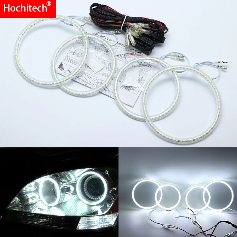 

For Mercedes Benz GLS Class X164 GL320 GL350 GL420 GL450 GL550 2007-2012 Ultra Bright SMD White LED Angel Eyes Halo Ring Kit