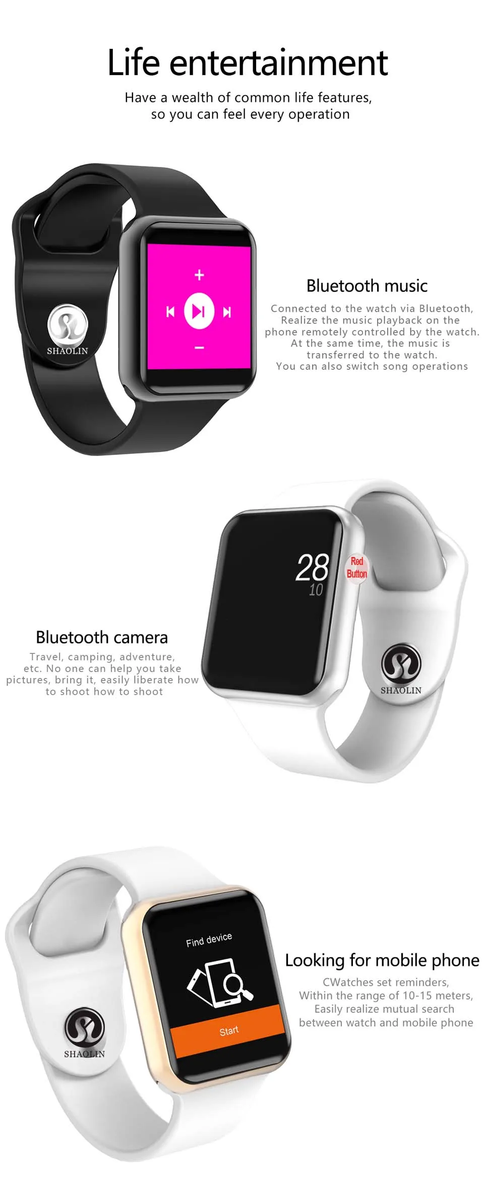 Bluetooth Смарт-часы 4 1:1 Смарт-часы 42 мм чехол для Apple Watch iphone iOS Android ЭКГ-шагомер серии 4