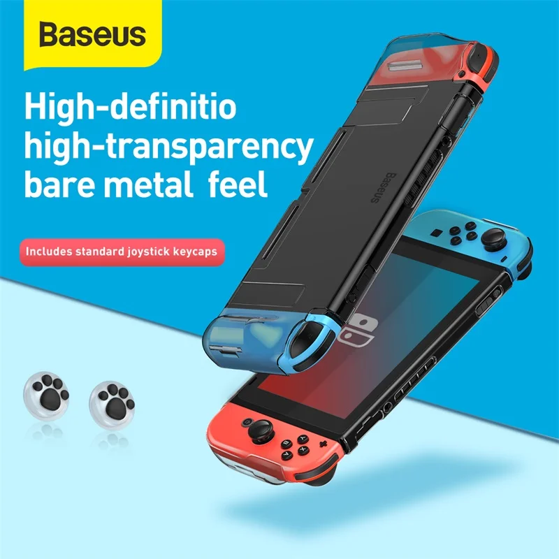 Прозрачный чехол Baseus для Nintendo Switch Game Card Shell Slim Hard PC защитный с полным покрытием Coque
