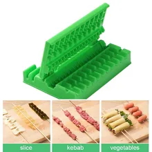 Skewers Kebab Maker Barbecue Stringer Box Machine Beef Pork Meat Vegetables String Grill Kitchen Accessories Outdoor Bbq Gadget Skewers Kebab Maker Barbecue Stringer Box Machine Beef Pork Meat Vegetables String Grill Kitchen Accessories Outdoor Bbq Gadget