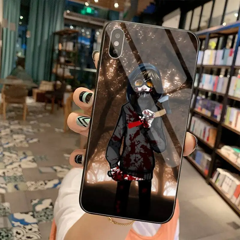Creepypasta Ticci Toby x reader Luxury Unique Phone Cover Tempered Glass For iPhone 11 Pro XR XS MAX 8 X 7 6S 6 Plus SE 2020case | Мобильные