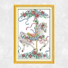 Роза троянская картина Счетный Набор для вышивки крестом 11CT 14CT оптовая продажа DIY Набор для вышивки крестом вышивка Рукоделие украшение дома