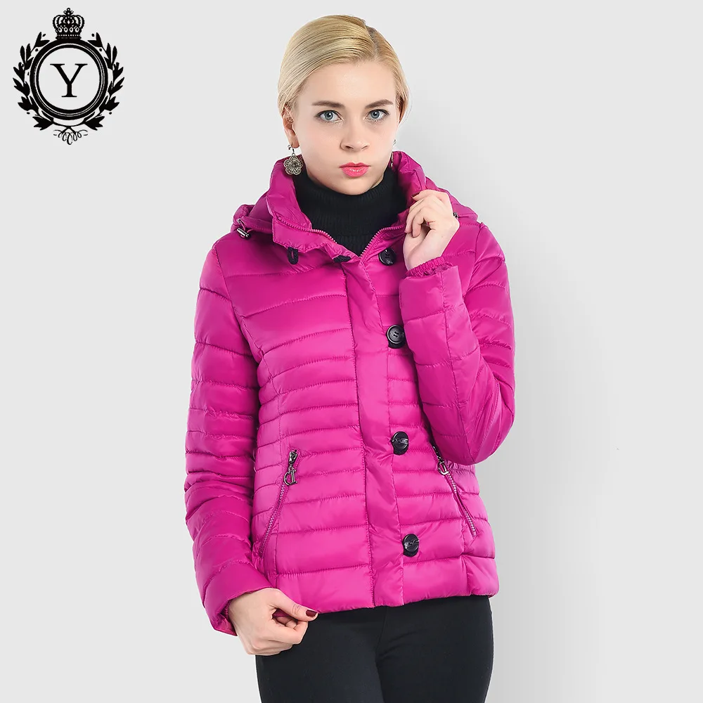 

Winter Women's Short European and American Solid Color Down Padded Warm Jacket Luxury Designer Design Bubble Coat Large Size