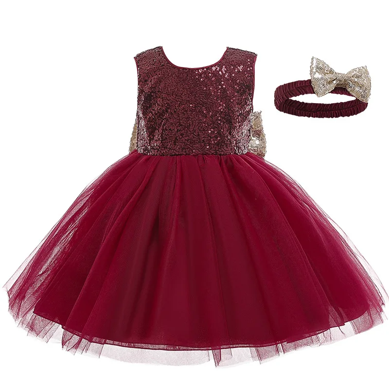 Платье для девочек Одежда новорожденных Детское кружевное платье с цветочным