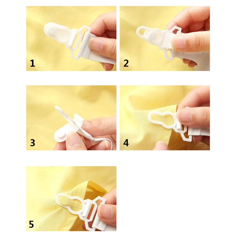 4 шт. треугольные зажимы для простыни пряжки кровати эластичные застежки