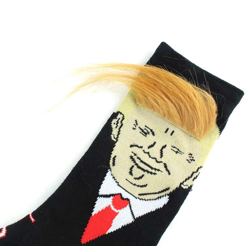 Носки в стиле Дональд Трамп унисекс Забавный принт повседневные носки для