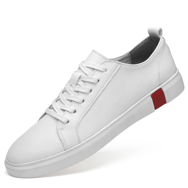 Men Shoes Genuine leather Comfortable Casual White Chaussures Flats Slip On Lazy Zapatos Hombre 2020 New | Обувь