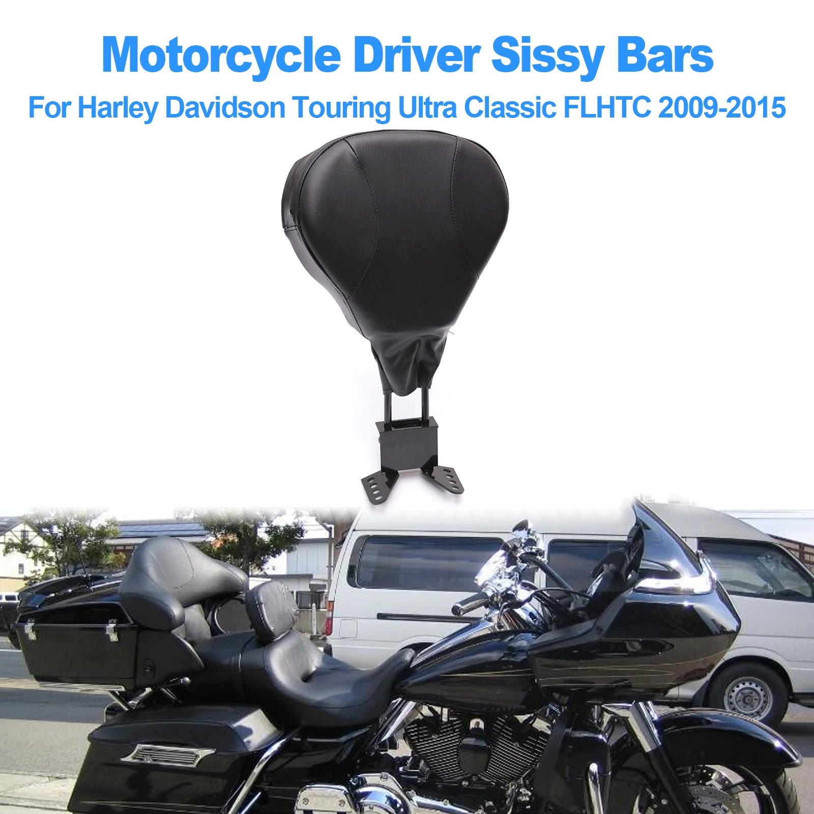 

Подставка для заднего сиденья мотоцикла, регулируемая для Harley Touring Ultra Classic FLHTC 2009 - 2015