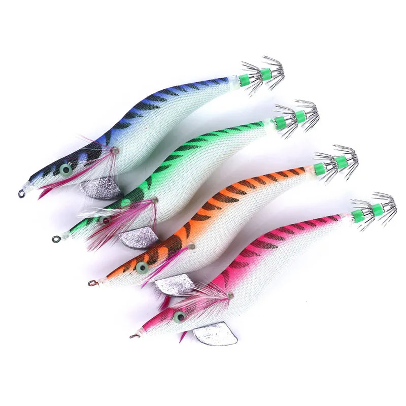 

1 PC Fishing Lure Flash Light Lifelike Shrimp Fishing Lure Tackle Luminous Squid Jig Shrimp Bait Night Fishing Accessories