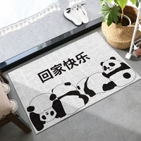 cartoon panda door mat carpet home kitchen mat bath mat hallway entrance door mats anti slip pvc can be cut custom mats carpet